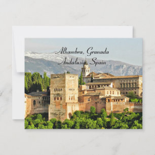 Cartes Pour Fêtes Annuelles Alhambra, Grenade, Andalousie, Espagne