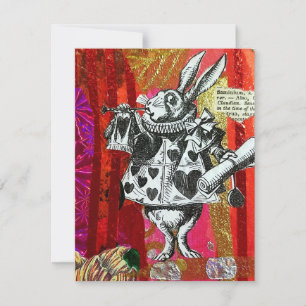 Cartes Pour Fêtes Annuelles Alice à Wonderland