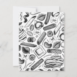 Cartes Pour Fêtes Annuelles "Aliments et plats italiens les plus populaires"