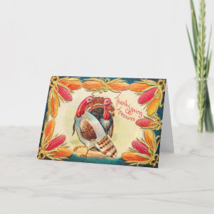 Cartes Pour Fêtes Annuelles Aliments Maïs Doux Maïs Indien Dindes