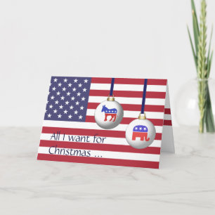 Cartes Pour Fêtes Annuelles All I Want for Christmas is End of Election Season