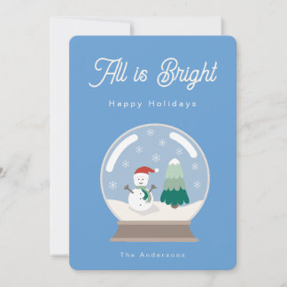Cartes Pour Fêtes Annuelles All is bright