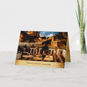 CARTES POUR FÊTES ANNUELLES ALLÉGORIE SACRÉE - TERRASSE DE MYSTÈRE