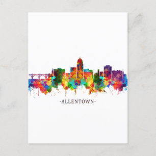 Cartes Pour Fêtes Annuelles Allentown Pennsylvania Skyline