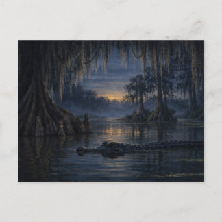 Cartes Pour Fêtes Annuelles Alligator de Stillwater | Art de la faune du Bayou