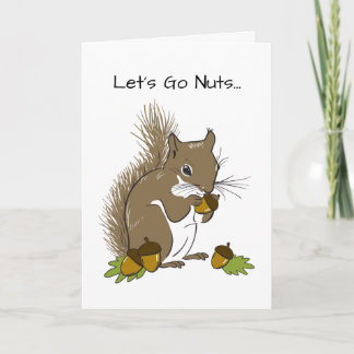 Cartes Pour Fêtes Annuelles Allons-y des noix l'une sur l'autre - Cheeky Valen