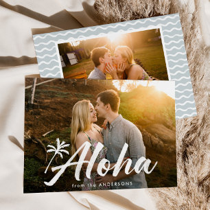Cartes Pour Fêtes Annuelles Aloha Palm Tree 2 Photo