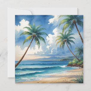 Cartes Pour Fêtes Annuelles Aloha Voyage Hawaïen De Style vintage De Hawaii
