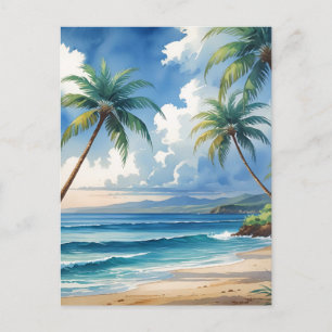 Cartes Pour Fêtes Annuelles Aloha Voyage Hawaïen De Style vintage De Hawaii