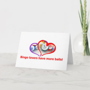 Cartes Pour Fêtes Annuelles amants de bingo-test