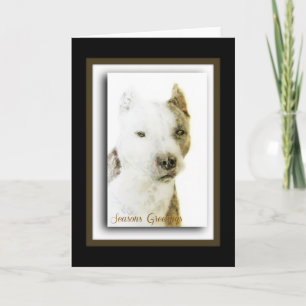 Cartes Pour Fêtes Annuelles American Pit Bull Terrier