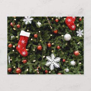 Cartes Pour Fêtes Annuelles Amérique du Nord. Décorations de Noël sur arbre. 2