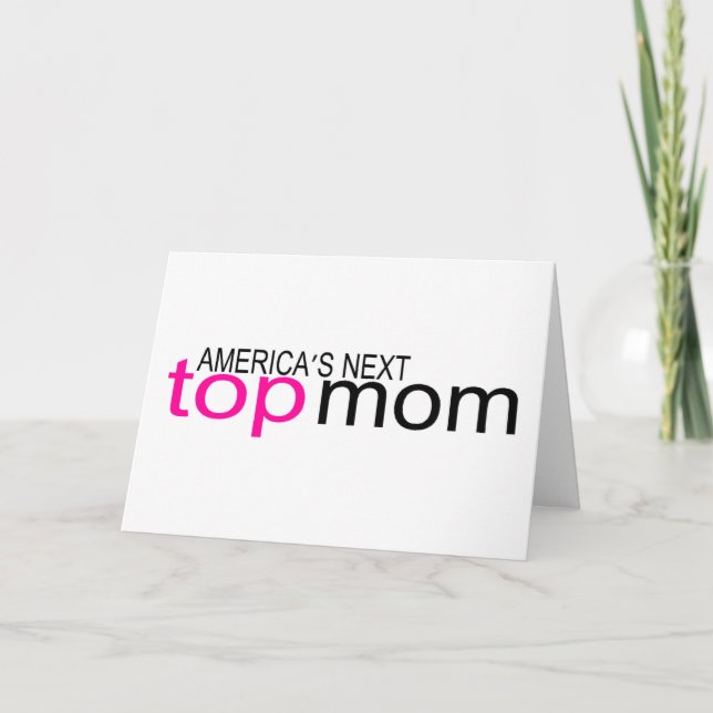 Cartes Pour Fêtes Annuelles Amérique - Top Maman (Devant)