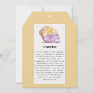 Cartes Pour Fêtes Annuelles Ametrine Cristal Signification Bijoux Afficher Aff