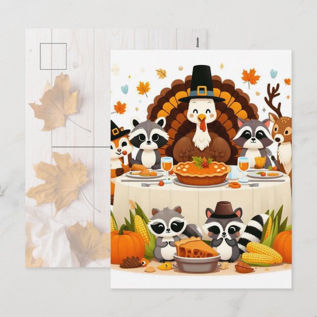 Cartes Pour Fêtes Annuelles Amical (Devant / Derrière)