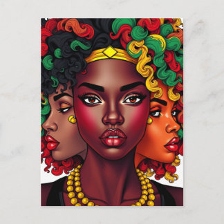 Cartes Pour Fêtes Annuelles Amies Sista sœurs sistas magie de fille noire sœur