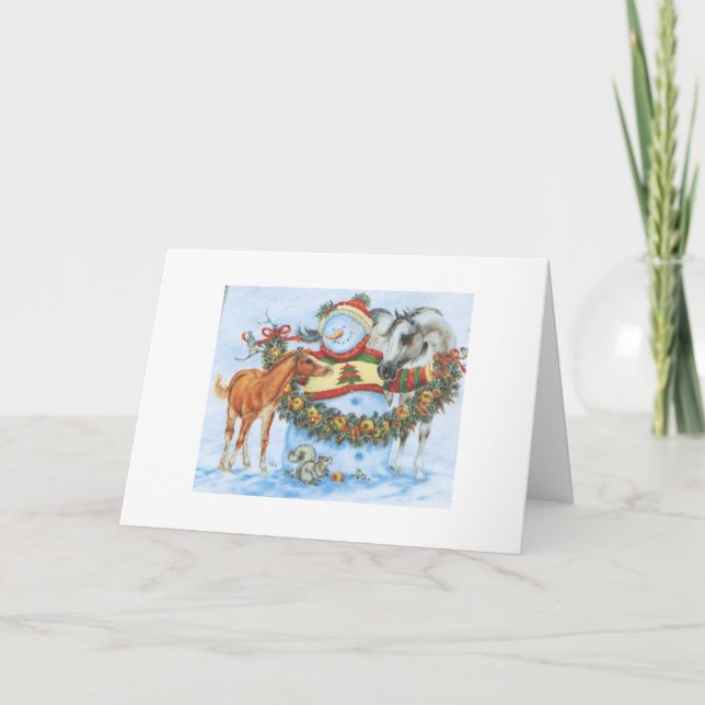 Cartes Pour Fêtes Annuelles Amis d'hiver (Devant)
