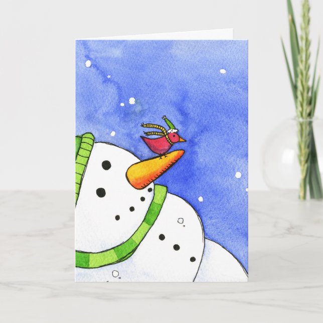 Cartes Pour Fêtes Annuelles Amis d'hiver (Devant)