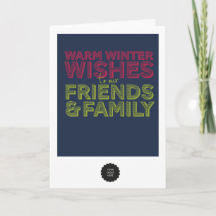 Cartes Pour Fêtes Annuelles Amis et famille pliés