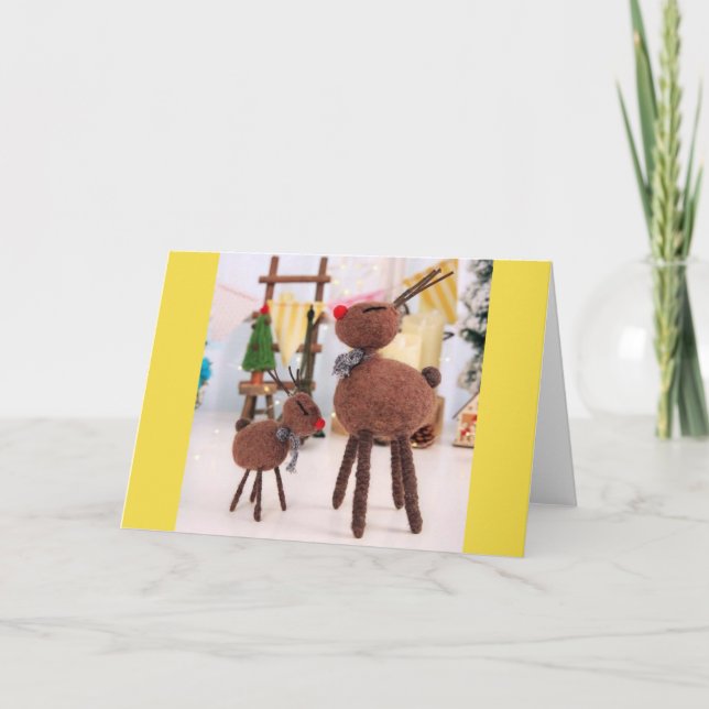 CARTES POUR FÊTES ANNUELLES **AMIS & FAMILLE** SOUHAITS DE NOËL (Devant)