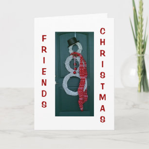 CARTES POUR FÊTES ANNUELLES AMIS / NOËL-EN-FACE DES KILOMÈTRES VOUS MANQUE