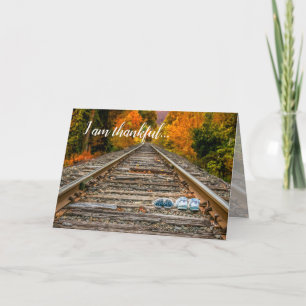 Cartes Pour Fêtes Annuelles Amitié de Thanksgiving Thankful Fall Automne