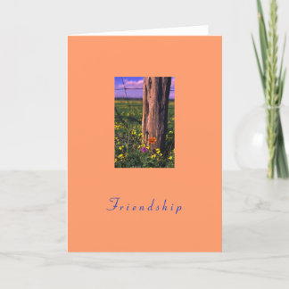 Cartes Pour Fêtes Annuelles "Amitié Fleur sauvage du Texas"