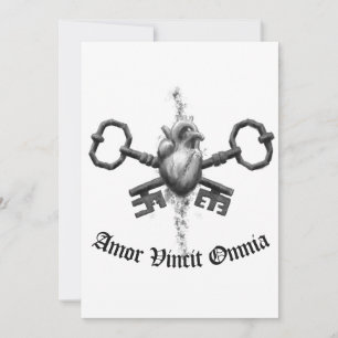Cartes Pour Fêtes Annuelles Amor Vincit Omnia