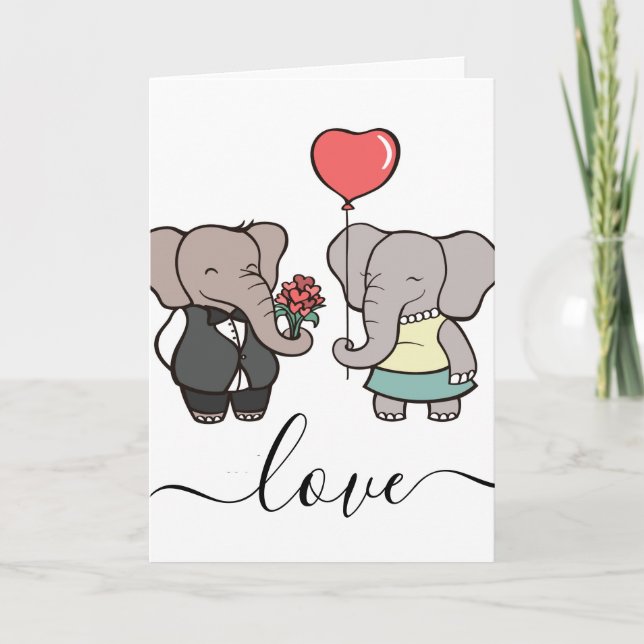 Cartes Pour Fêtes Annuelles amour (Devant)