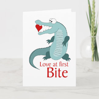 Cartes Pour Fêtes Annuelles Amour à la première morsure
