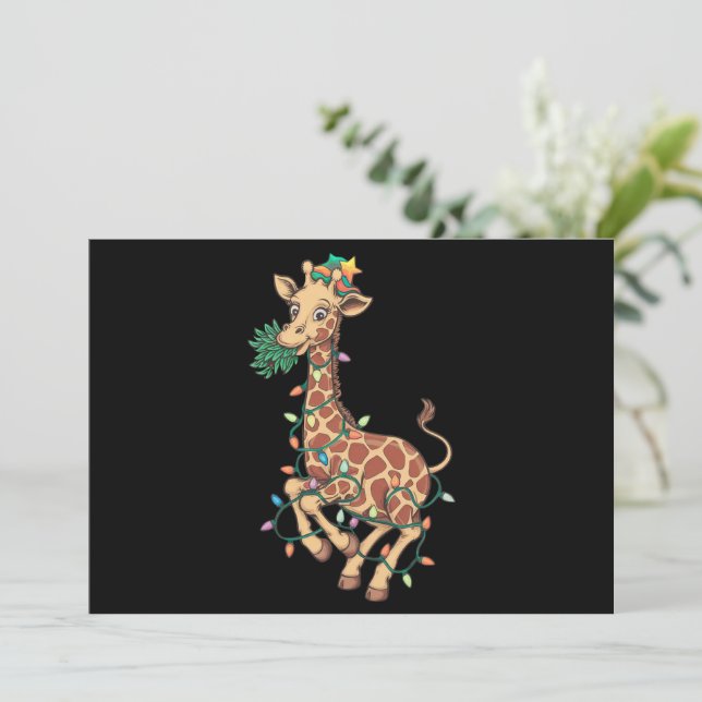 Cartes Pour Fêtes Annuelles Amour cadeau de Noël amusant arbre de Noël (Debout devant)