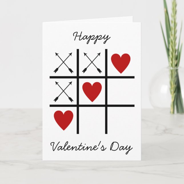 Cartes Pour Fêtes Annuelles Amour Coeurs et flèches (Devant)