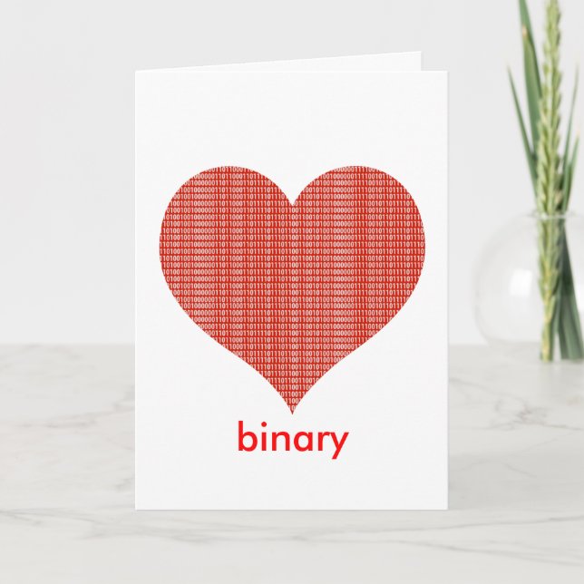 Cartes Pour Fêtes Annuelles Amour de geek (Devant)