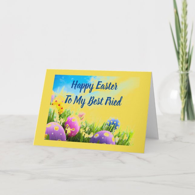 CARTES POUR FÊTES ANNUELLES AMOUR DE PÂQUES À MA ***SOEUR*** (Devant)