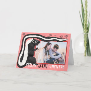 Cartes Pour Fêtes Annuelles Amour de Skunk Heureuse Sainte-Valentin drôle Aj