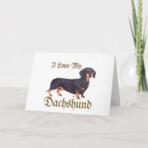 Cartes Pour Fêtes Annuelles Amour de teckel