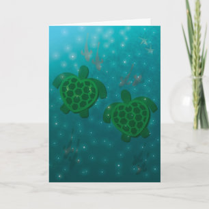 Cartes Pour Fêtes Annuelles Amour de tortue - la paire de nous