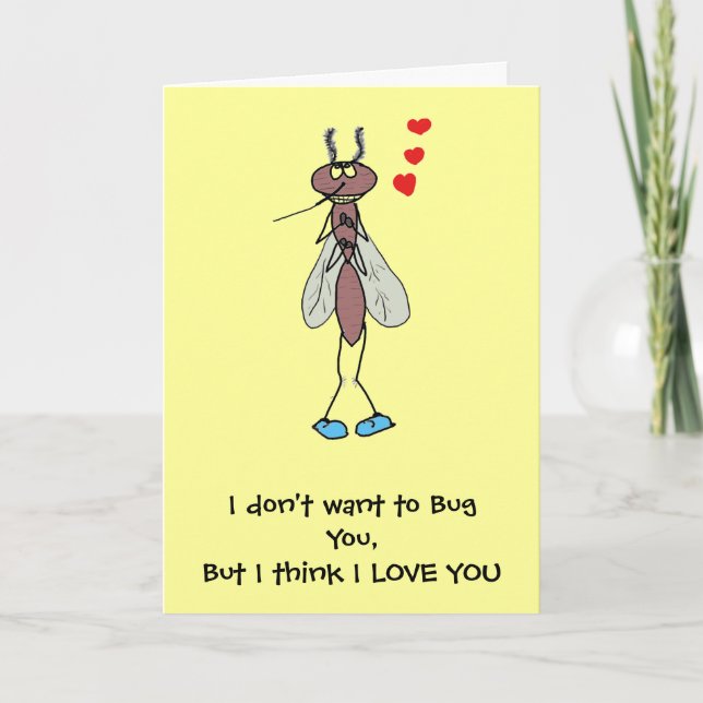 Cartes Pour Fêtes Annuelles Amour des bogues (Devant)