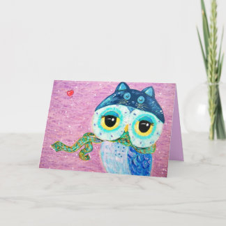 Cartes Pour Fêtes Annuelles Amour d'hiver