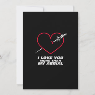 Cartes Pour Fêtes Annuelles Amour du football plus que mon jeu aérien ludique 