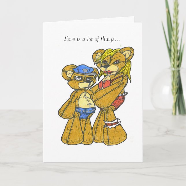 Cartes Pour Fêtes Annuelles Amour enfantin (Devant)