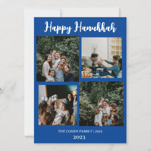 Cartes Pour Fêtes Annuelles Amour et lumière Hanoukka famille photo collage