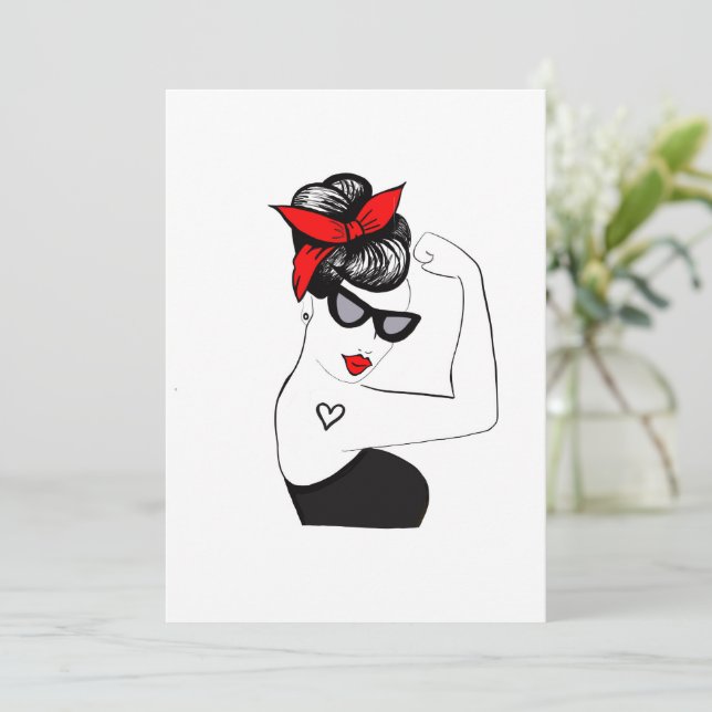 Cartes Pour Fêtes Annuelles Amour fort (Debout devant)