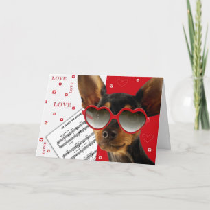 Cartes Pour Fêtes Annuelles Amour. Funny Chien Valentine's Day Custom