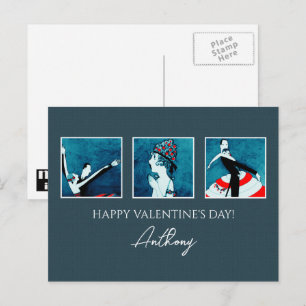 Cartes Pour Fêtes Annuelles Amour. Heureuse Sainte-Valentin. Art déco