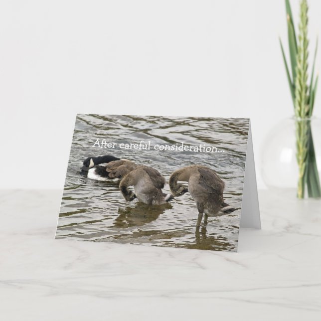 Cartes Pour Fêtes Annuelles Amour idiot d'oie (Devant)