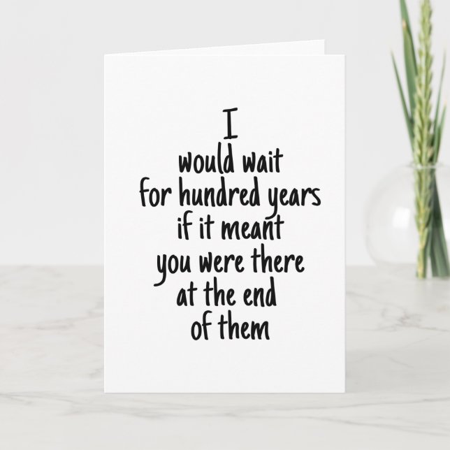 Cartes Pour Fêtes Annuelles Amour inachevé (Devant)