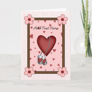 Cartes Pour Fêtes Annuelles Amour militaire