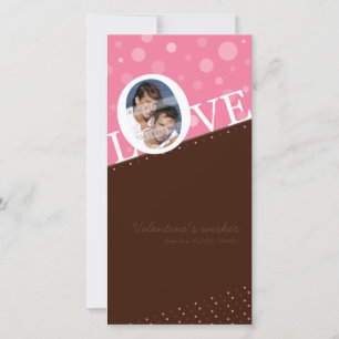 Cartes Pour Fêtes Annuelles AMOUR MODERNE PHOTOCARD : : LOVEbubble P5