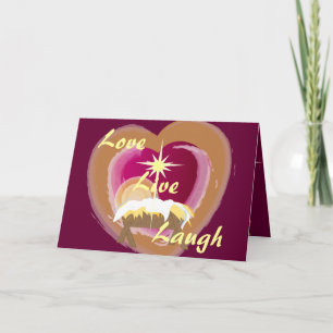 Cartes Pour Fêtes Annuelles Amour, Personnaliser de rire en direct